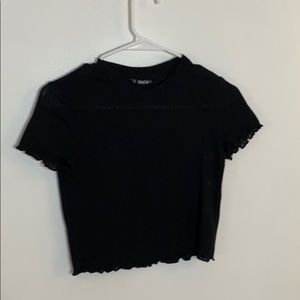 Black crop top